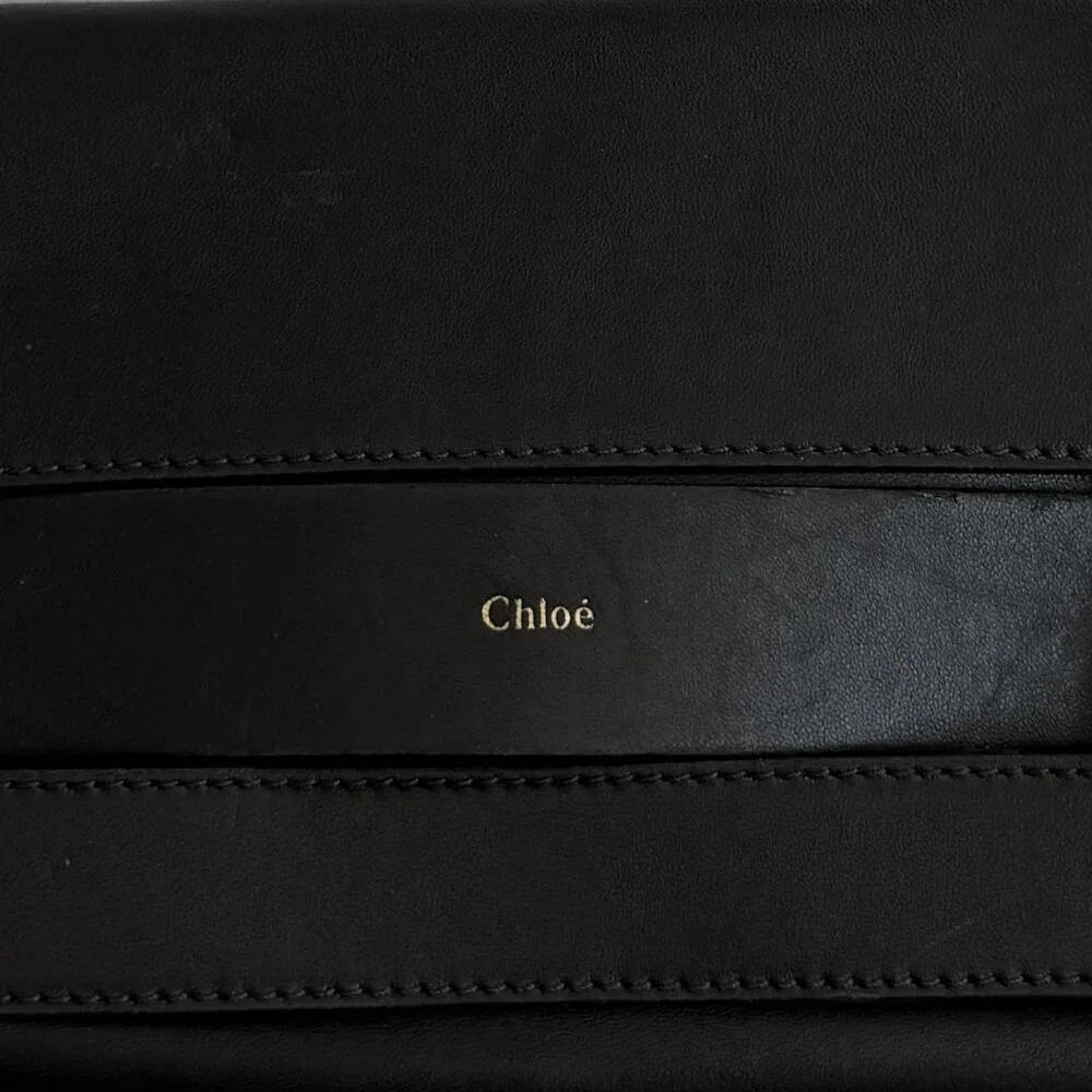 Chloé Lambskin Elle Chain Clutch Black - Picture 5 of 5